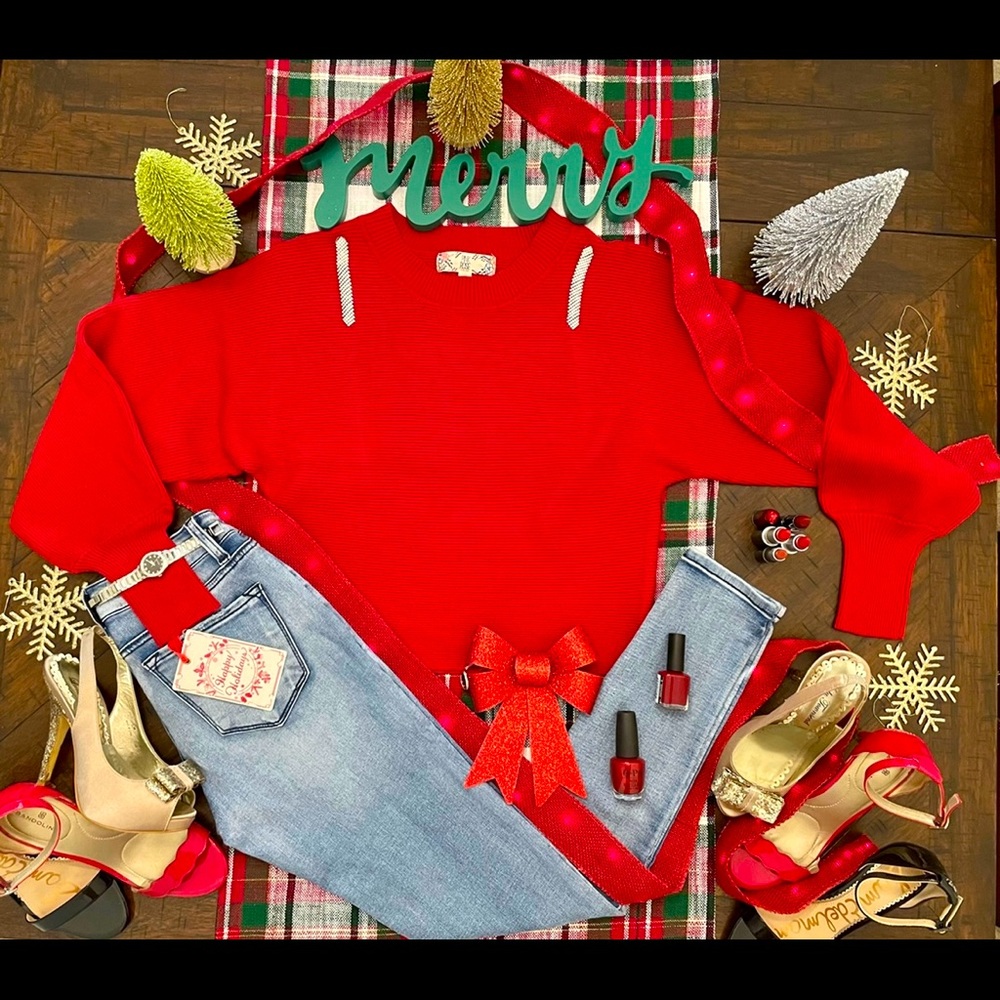 Red sweater